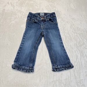 4/20 Baby Toddler Blue Ruffle Flare Jeans size 24 months
